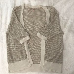 Cream colored cardigan